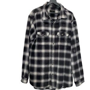 Mens Flannel Shirt XXLT Plaid Jacket Skater Grunge Streetwear Fall Layering